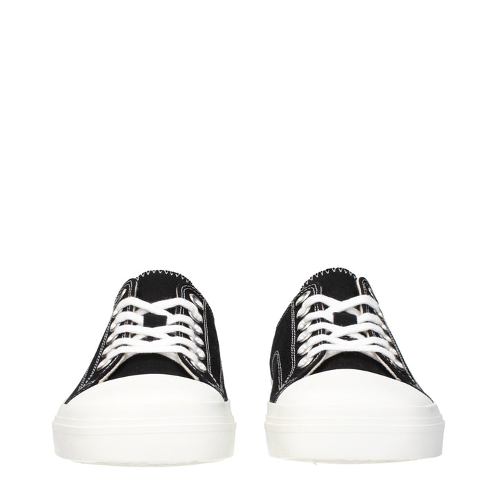 Moschino Black Fabric Low Top Sneakers