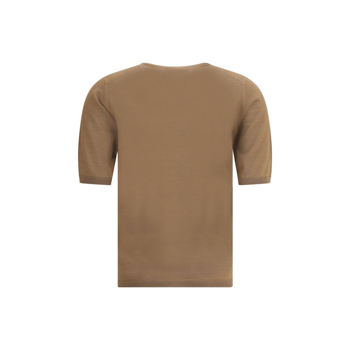 Max Mara Brown Fleece Wool Top