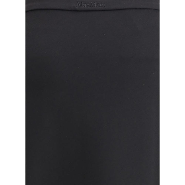 Max Mara Black Viscose Long Skirt