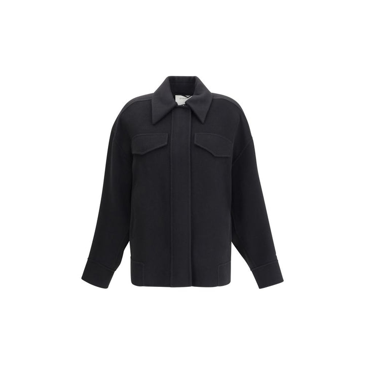 Max Mara Black Wool Cloacks