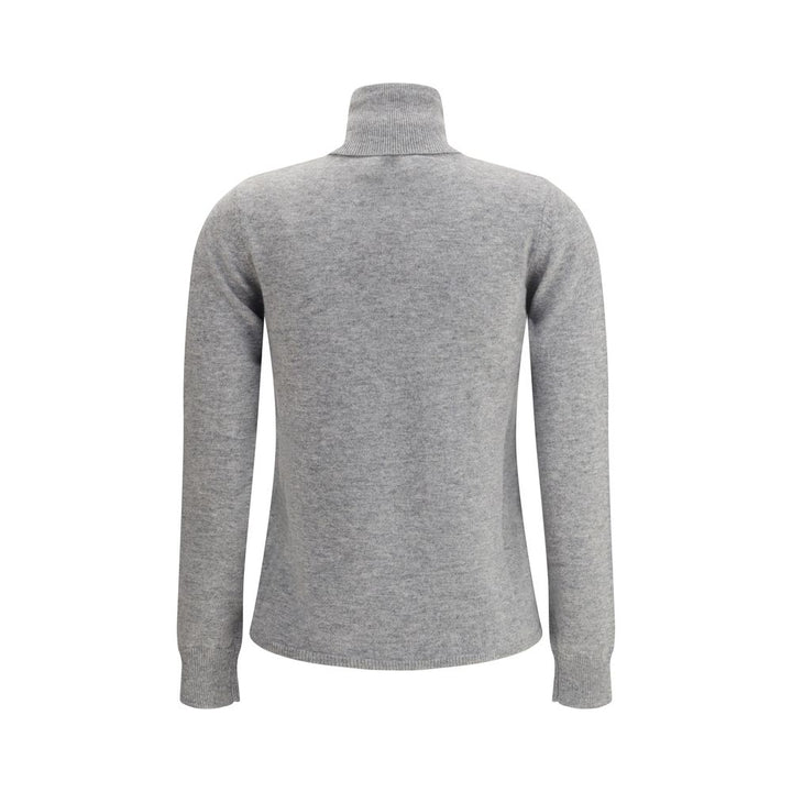 Max Mara Gray Wool Turtleneck