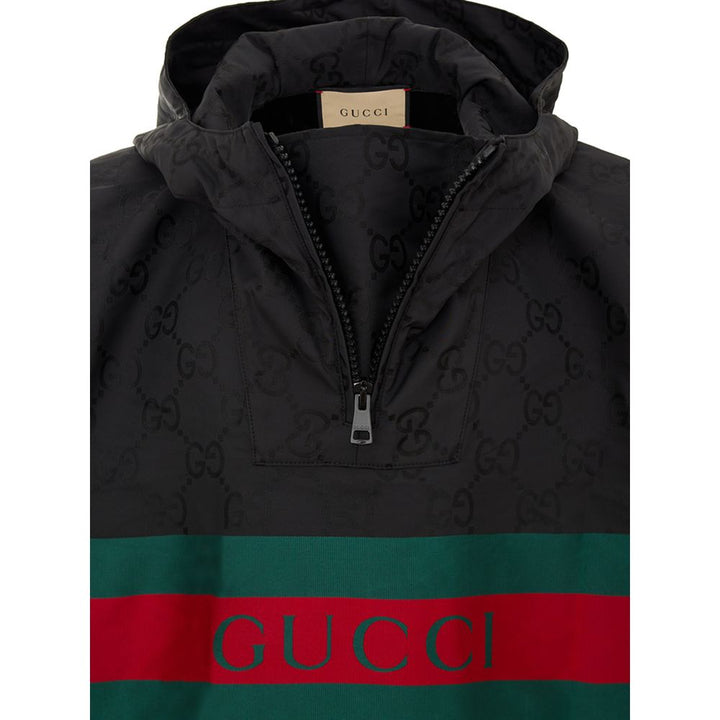 Gucci Black Polyester Trench Coat