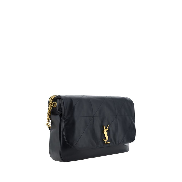 Saint Laurent Black Lamb Ovis Aries Aries Shoulder Bag
