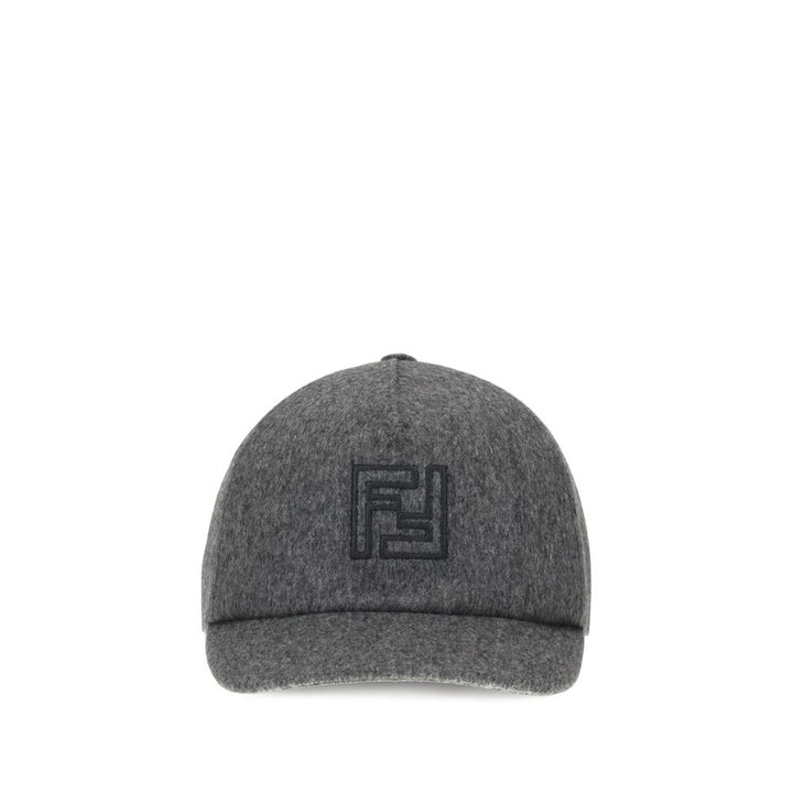 Fendi Gray Wool Cap (Baseball Hat)