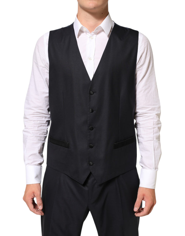 Dolce & Gabbana Black MARTINI 2 Buttons Suit 3 Piece Suit