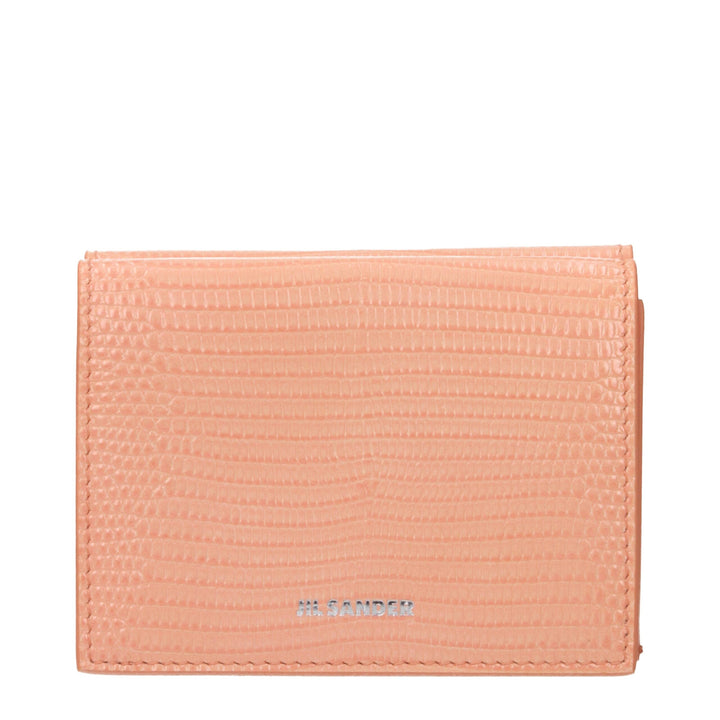 Jil Sander Pink Leather Wallet
