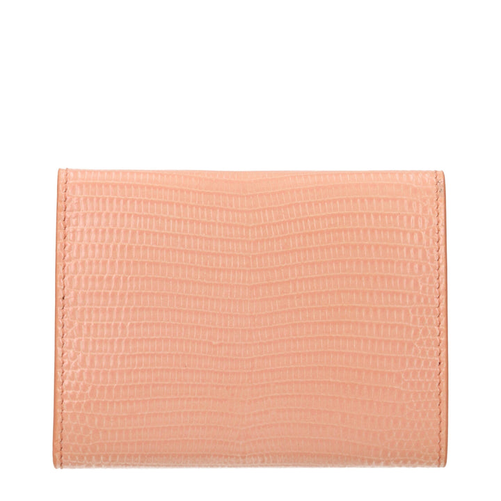 Jil Sander Pink Leather Wallet