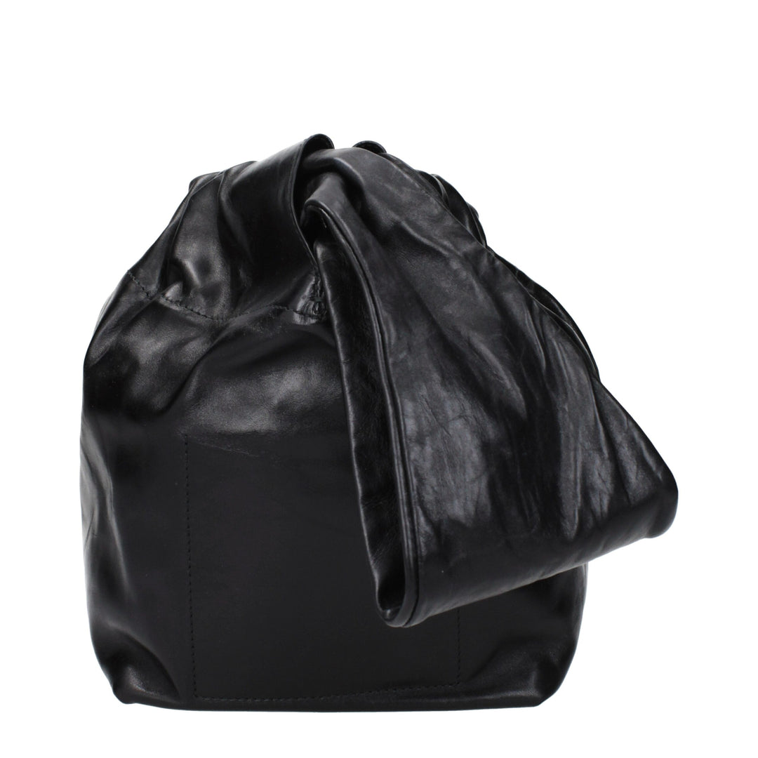 Jil Sander Black Leather Handbag