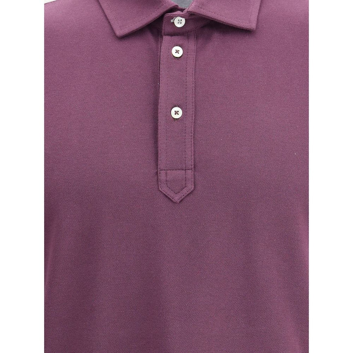 Brunello Cucinelli Multicolor Cotton Polo Shirt