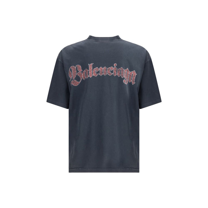 Balenciaga Black Cotton T-Shirt