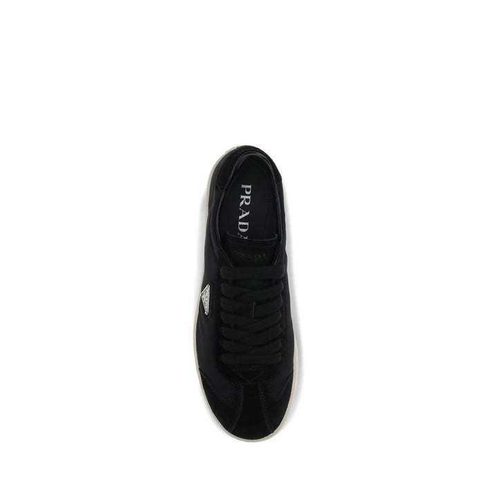 Prada Black Polyamide Low Top Sneakers