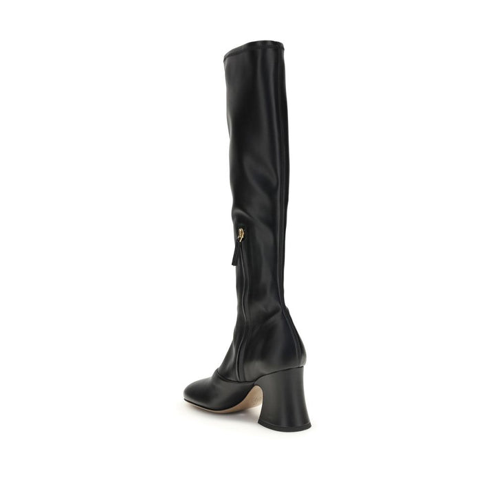 Chloé Black Leather High Heel Boots