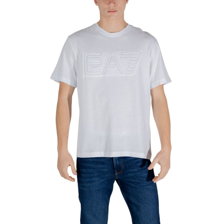 EA7 Emporio Armani White Cotton T-Shirt