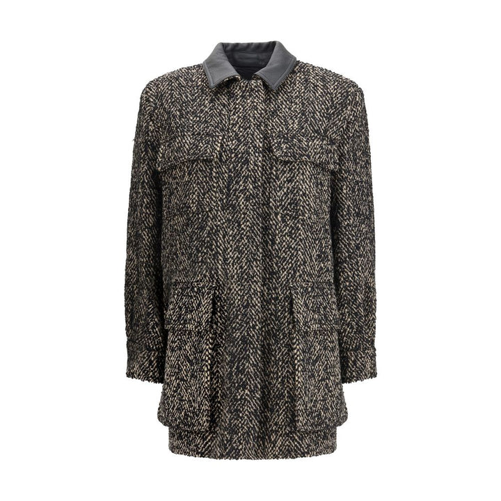 Max Mara Brown Fleece Wool Coat