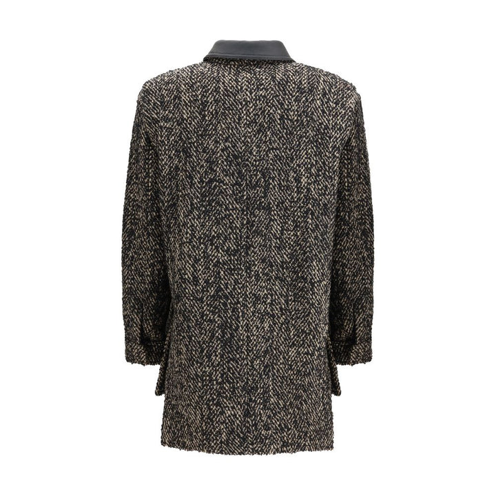 Max Mara Brown Fleece Wool Coat