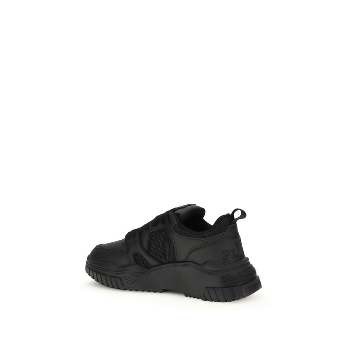 Philipp Plein Black Polyester Athletic Sneakers