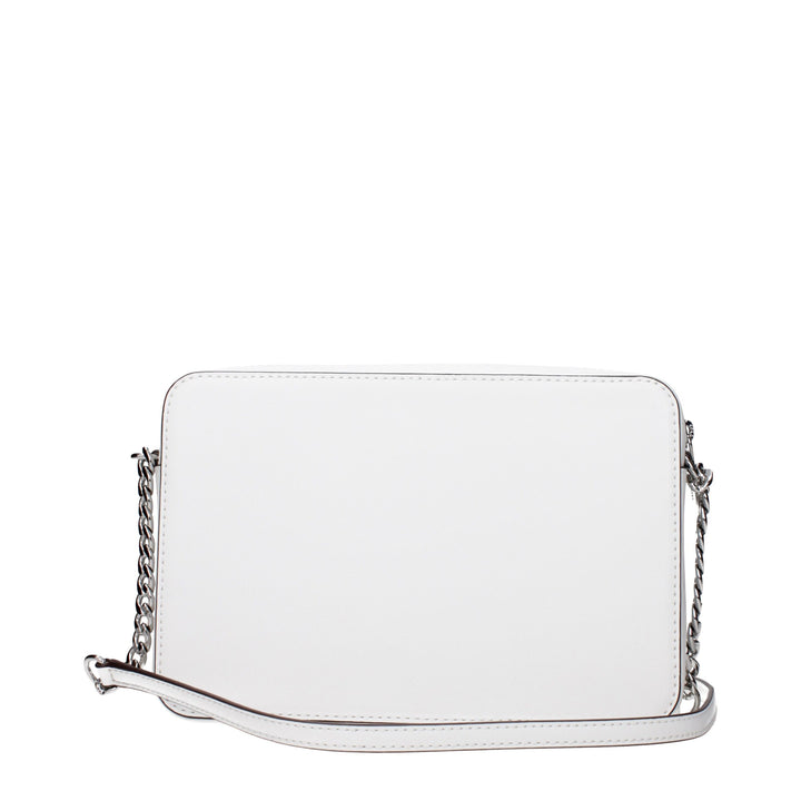 Michael Kors White Leather Crossbody Bag