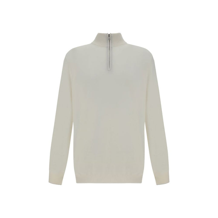 Brunello Cucinelli White Cashmere Cashmere Sweater