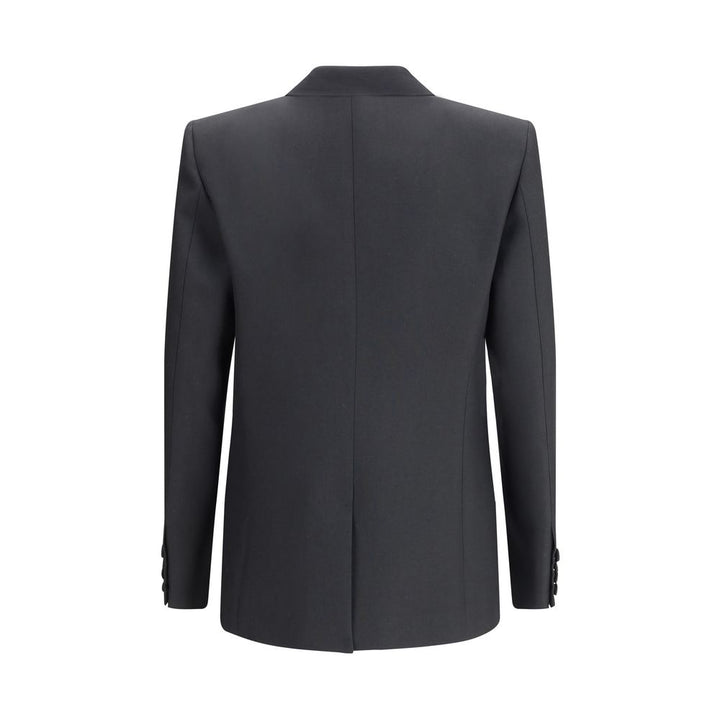 Valentino Black Polyester Coat