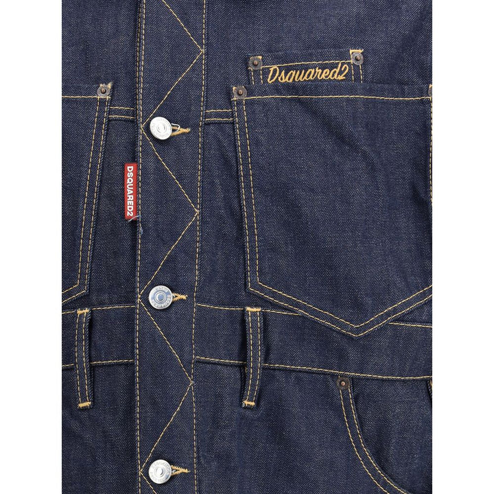 Dsquared² Blue Cotton Denim Jacket