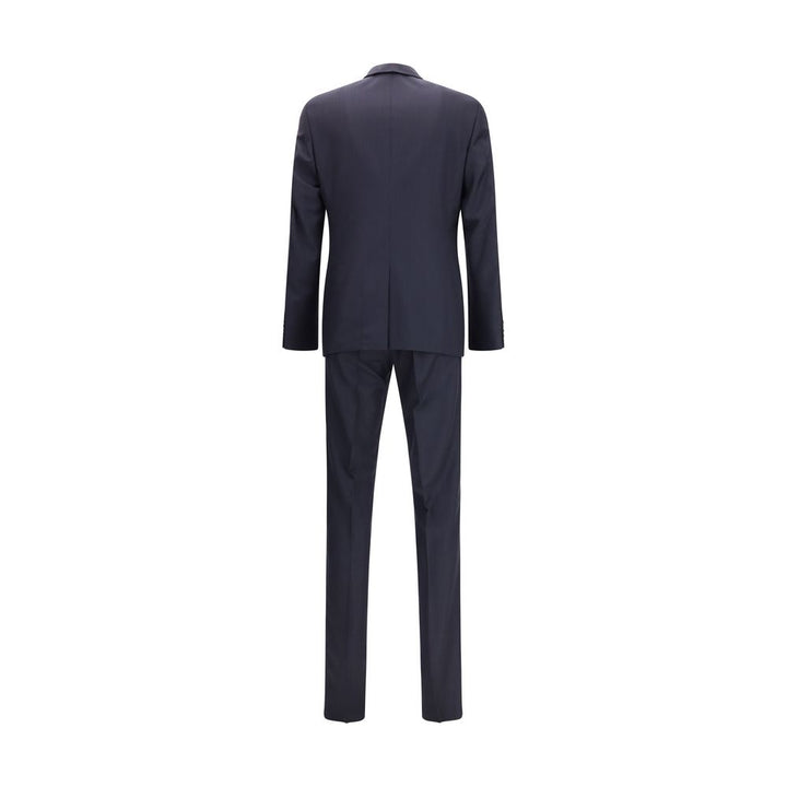 Prada Blue Fleece Wool Two-Piece Suit
