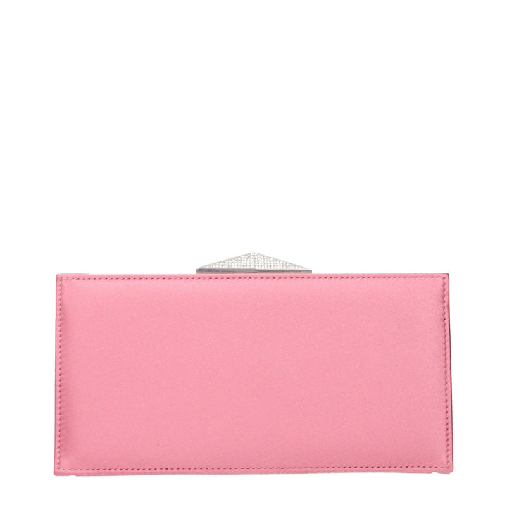 Jimmy Choo Pink Satin Clutch Bag