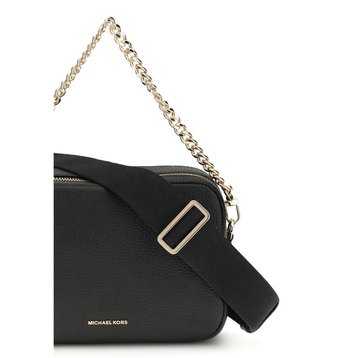 Michael Kors Black Calf Leather Bos Taurus Shoulder Bag