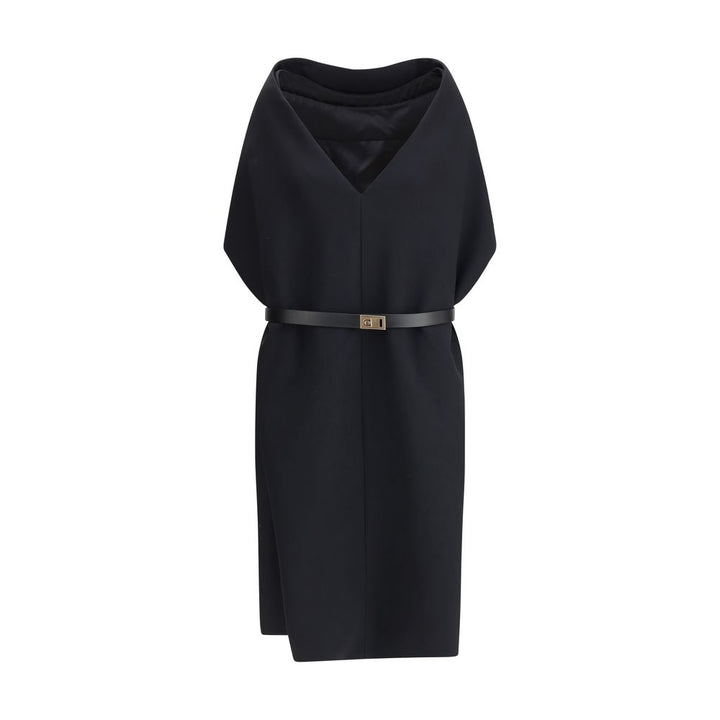 Ferragamo Black Viscose Casual Dress