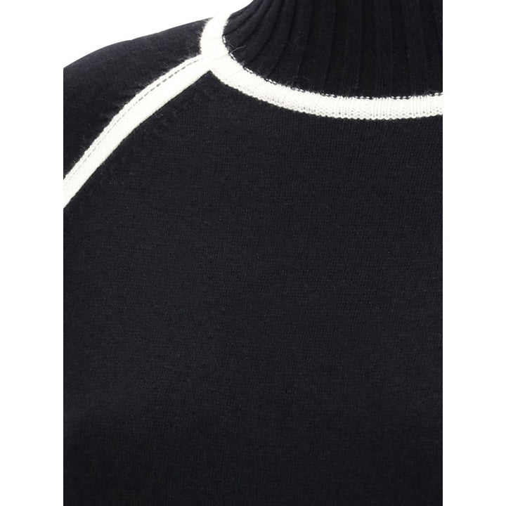 Max Mara Black Wool Turtleneck