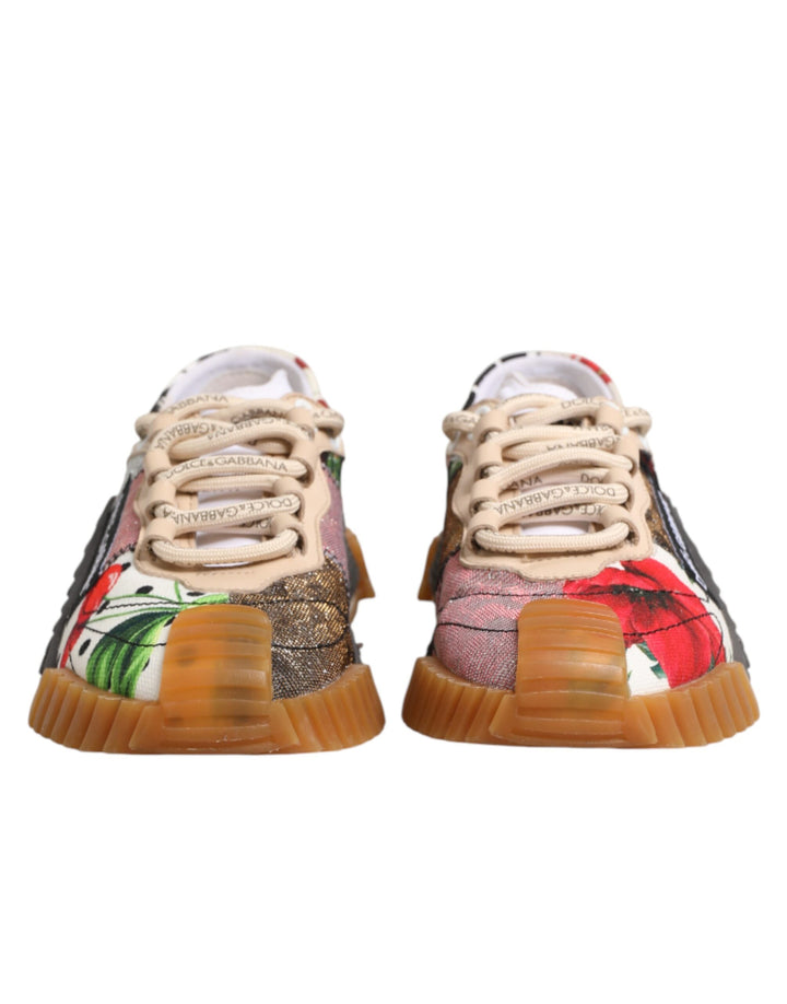 Dolce & Gabbana Multicolor Logo Low Top NS1 Sneakers Shoes
