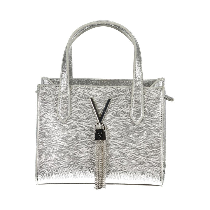 Mario Valentino Silver Polyurethane Women's Handbag