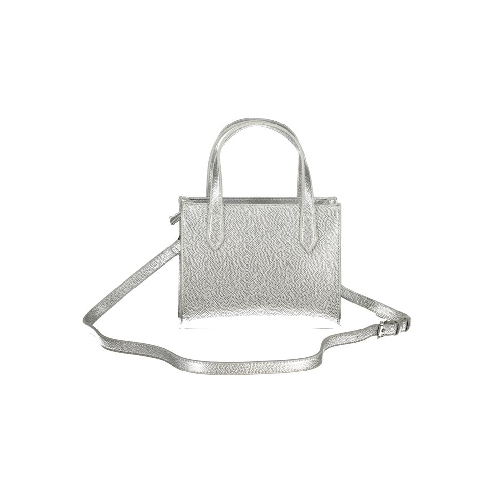 Mario Valentino Silver Polyurethane Women's Handbag