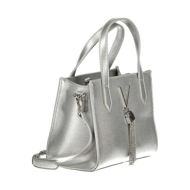 Mario Valentino Silver Polyurethane Women's Handbag