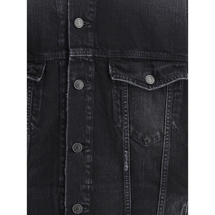 Balenciaga Black Cotton Denim Jacket
