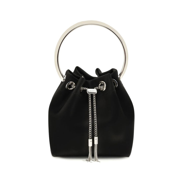 Jimmy Choo Black Silk Backet Bag