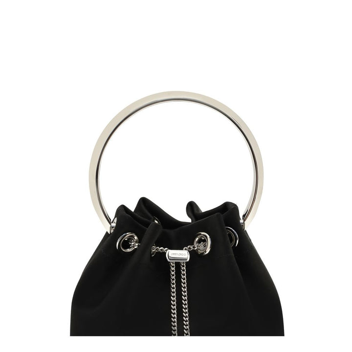 Jimmy Choo Black Silk Backet Bag