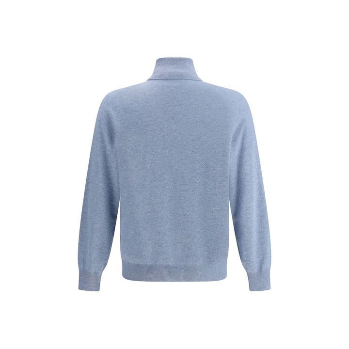 Brunello Cucinelli Light Blue Cashmere Cashmere Sweater