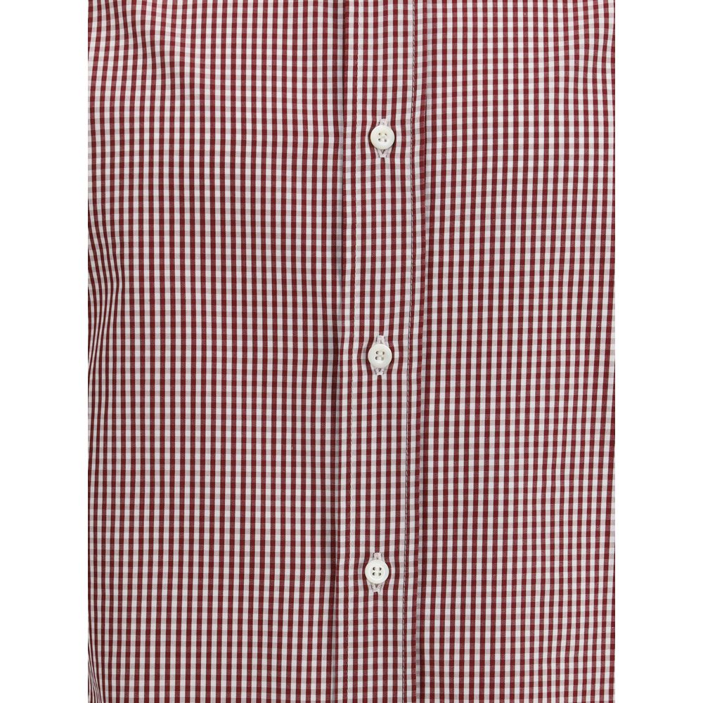 Brunello Cucinelli Multicolor Cotton Pattern Shirt