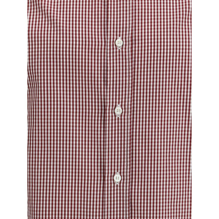 Brunello Cucinelli Multicolor Cotton Pattern Shirt