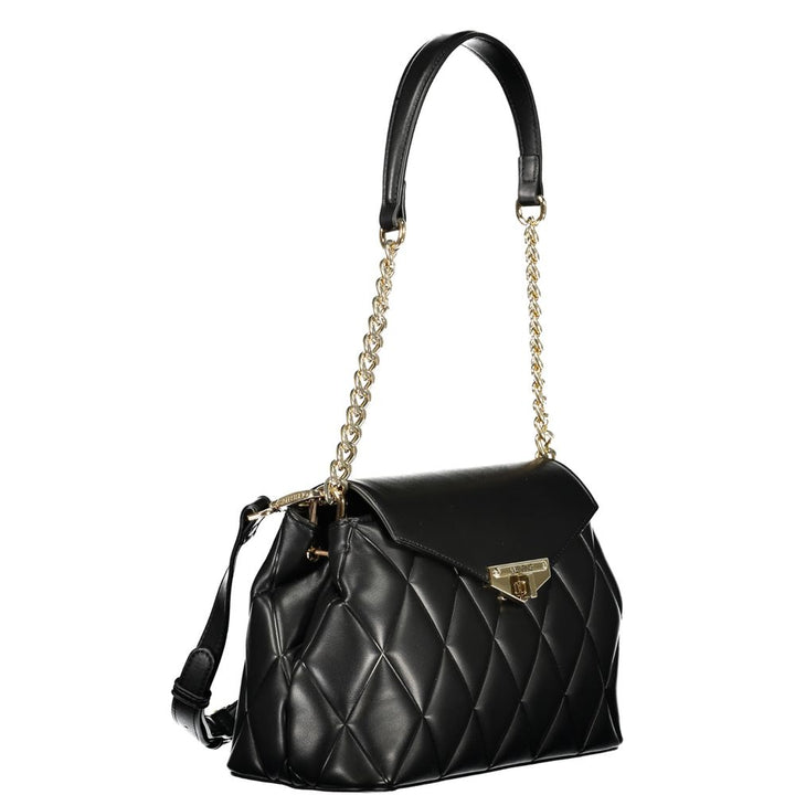 Mario Valentino Black Polyurethane Women Shoulder Bag