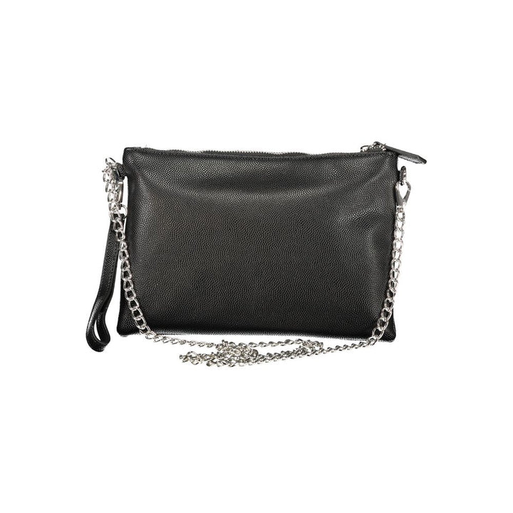 Mario Valentino Black Polyurethane Women's Shoulder Bag