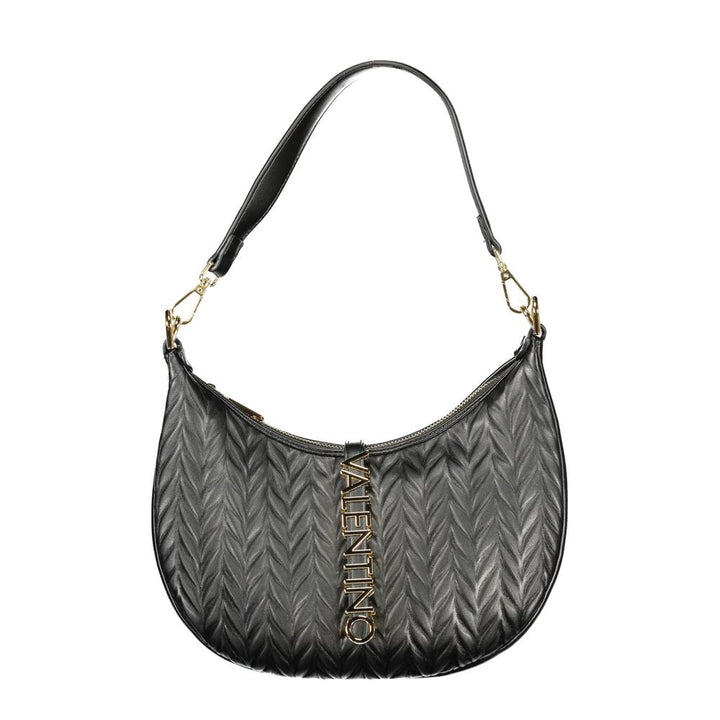 Mario Valentino Black Polyurethane Women Shoulder Bag