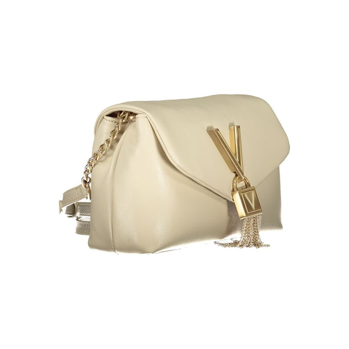 Mario Valentino Beige Polyurethane Women Shoulder Bag