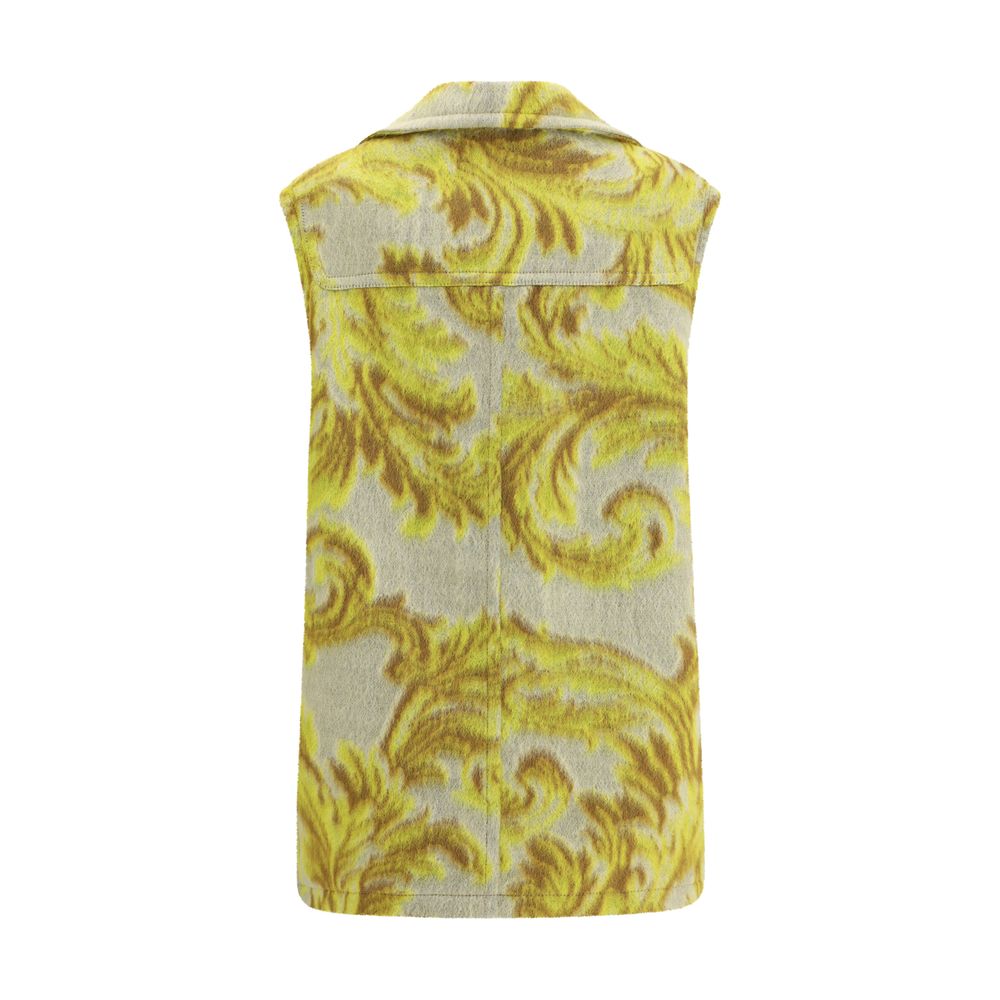 Etro Bicolor Wool Sleveless Jacket