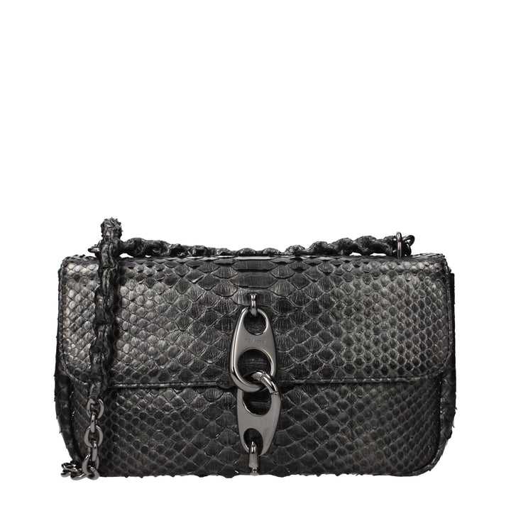 Tom Ford Gray Skin Shoulder Bag