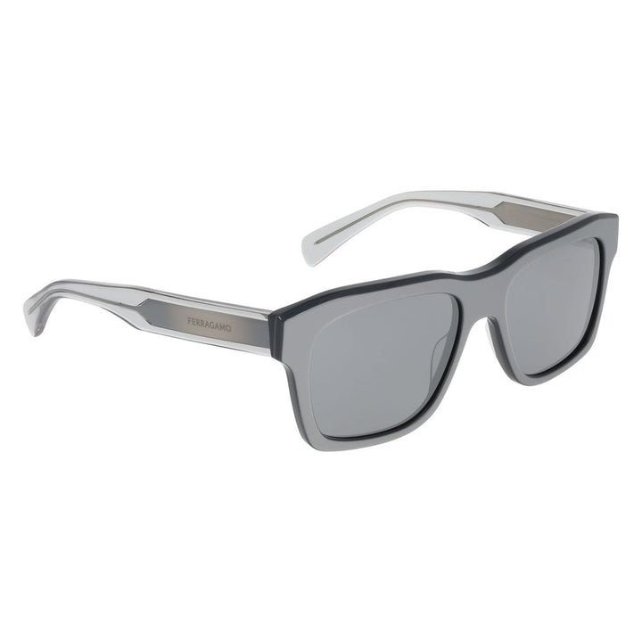Ferragamo Gray Acetate Sunglasses