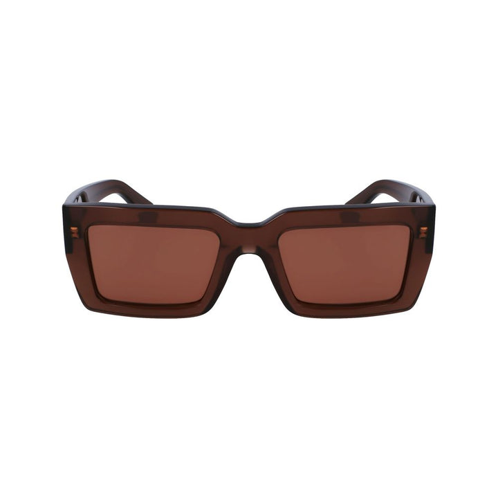Ferragamo Brown Acetate Sunglasses