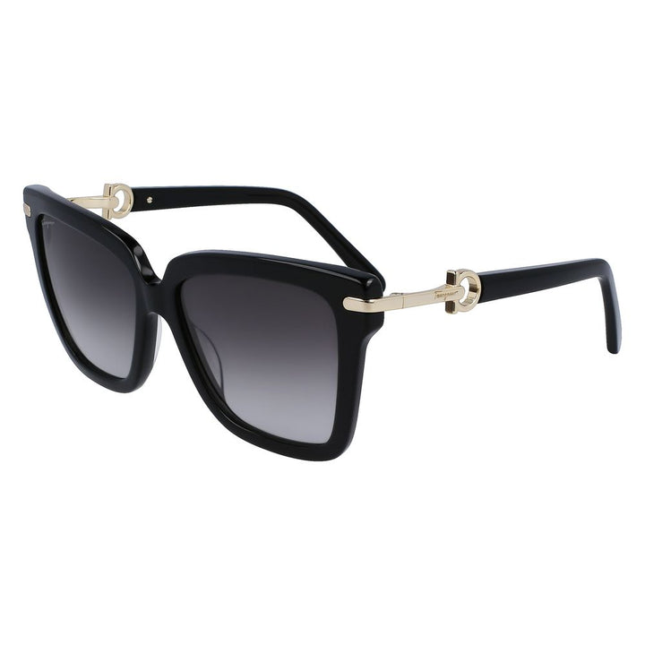 Ferragamo Black Acetate Sunglasses