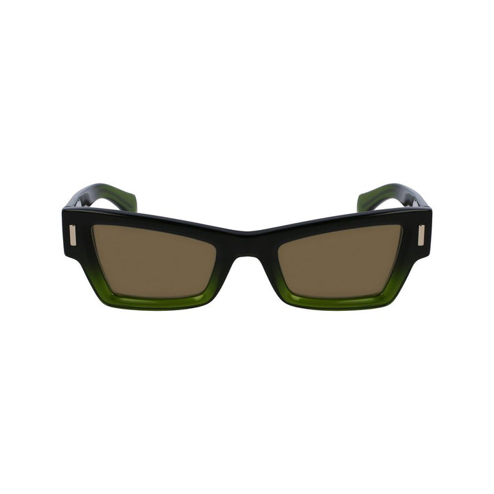 Ferragamo Green Acetate Sunglasses