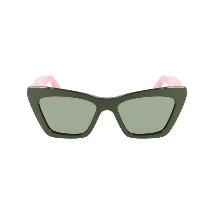 Ferragamo Green Acetate Sunglasses